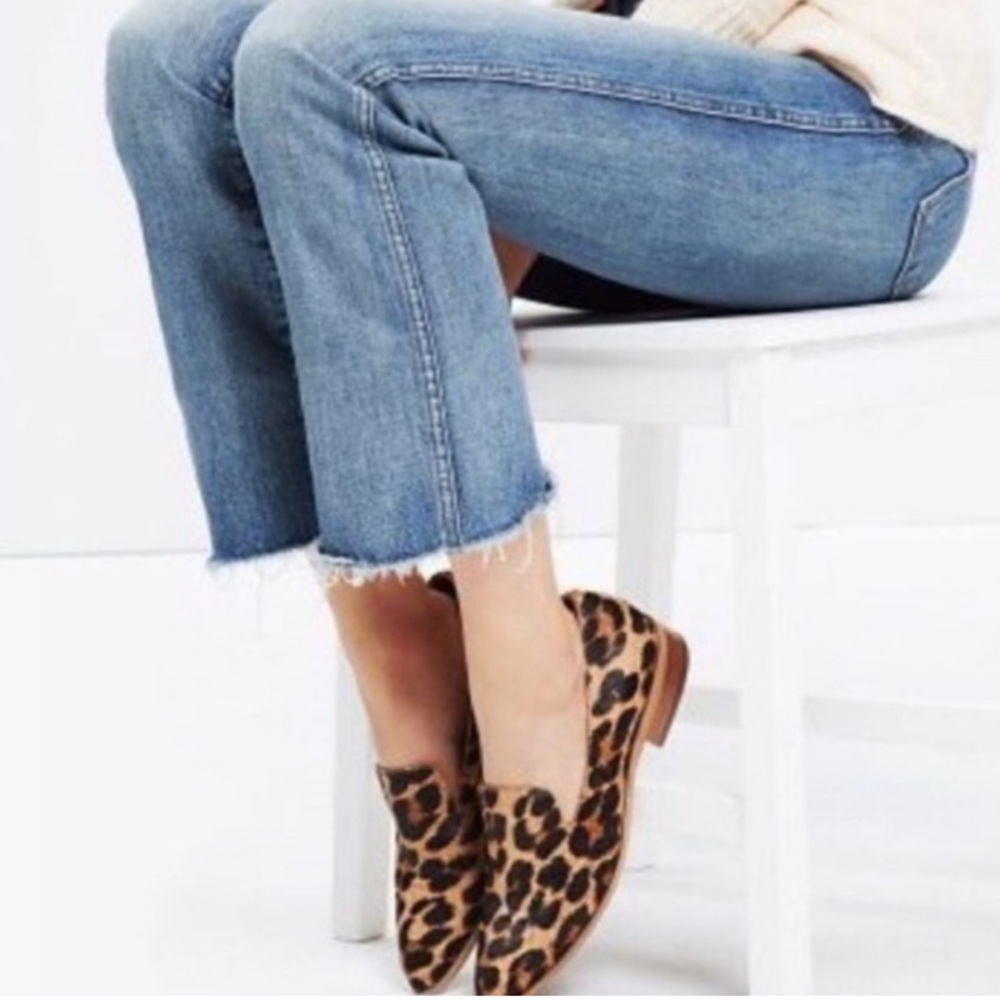 Madewell Leopard Print Flats - Brown & Black